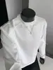 Colección de otoño: Sudadera deconstructed estilo americano de algodón puro de peso pesado 300g, una prenda superior de moda para hombre con un look limpio, elegante y cool, con mangas largas y un tacto de alta gama