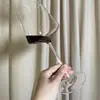Copa Cuadrada Dos Copas de Vino de Vidrio Borgoña Hechas a Mano Copa de Vino Tinto de Cristal de Alta Calidad Juego para el Hogar