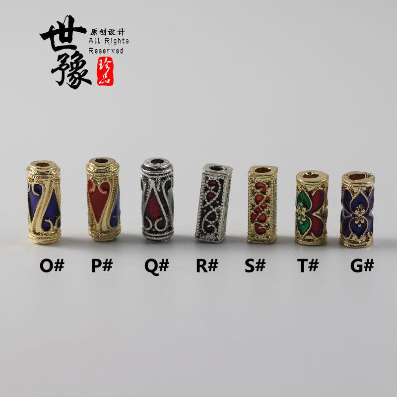 小鸟钥匙扣大孔配件材料 藏银合金diy手工滴油景 (1)