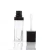 Delineador cosmético con forma de labial color de labio transparente Tubo tubo vacío tubo cuadrado tubo de brillo de labios tubo vacío de maquillaje material de embalaje