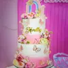 Topper para Pastel de Cumpleaños Feliz Mariposa Acrílica Estilo Ins Transfronterizo Suministros para Fiesta Descuento por Volumen