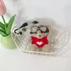 Chaveiro Panda Piloto Desenho Animado Urso Fofo Boneca Vestida Boneca Estudante Pequeno Presente Pingente Venda por Atacado