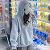 Sudadera Pesada para Mujer, Nuevo Estilo Primavera y Otoño 2025, Estilo Retro Americano Relajado, Sudadera con Capucha Forrada de Polar, Popular Prenda de Invierno