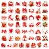 Nuevo set de pegatinas transfronterizo de 100 piezas con temática de fresas vintage, pegatinas impermeables de mezcla dulce de fresas para decoración de diario y tableta