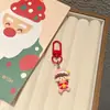 2025 Nueva Linda Caricatura Niña de Navidad Colgante para Mochila Escolar Nuevo Dibujo Animado Papá Noel Llavero para Bolsa