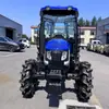 Lovo 504 Novo Trator Pequeno 8+8 Câmbio de Engrenagem Deslizante Modelo com Cabine 50 Cavalos de Potência Máquina de Preparo de Solo com Rodas Agrícola