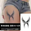 Tinta humo alas de ángel alas de mariposa jugo de hierbas calcomanías para tatuajes impermeables de larga duración para brazos, hombres y mujeres, muslos
