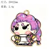 Chaveiro Acrílico Fofo Chibi Kpop Grupo Feminino Caçadora de Demônios Lumi Abby Romântico Pingente Decoração Mochila de Estudante