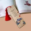 Marcador de Libros de Bambú Poesía Estilo Chino Serie de Poesía de Li Shangyin Marca de Madera de Bambú Creativa Marca de Página de Lectura Regalo