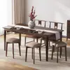 Banqueta de Madeira Maciça Doméstica Espessada Empilhável Economizadora de Espaço Banqueta Alta Banqueta de Jantar Durável Saco Macio Banqueta Quadrada