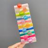 Anel de cabelo elástico infantil Banda de borracha bonito dos desenhos animados da menina Anel de toalha de cabelo da menina Corda de cabelo estilo coreano
