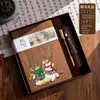 Set de Cuaderno de Madera Personalizado con Bloc de Notas de Alta Calidad Caja de Regalo para Oficina de Negocios Reunión Anual Regalos Publicitarios y de Impresión de Logotipos