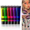 YTRUNS Pintura Transfronteriza Ungüento UV Base Agua Color Fluorescente para Rostro Navidad Pintura Corporal Mascarada Halloween
