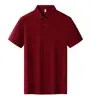 Camisas Polo de Verano, Camisetas Personalizadas, Ropa de Trabajo de Algodón de Seda Helada, Logo Bordado, Ropa de Trabajo Corporativa de Manga Corta con Cuello, Hecho a Medida
