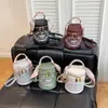 Bolsa Artística Estilo Chinês de Ombro Único 2026, Bolsa Pequena Redonda com Zíper, Bolsa Feminina, Estilo Vintage Criativo, Bolsa Feminina de Grande Capacidade