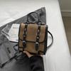 Mochila de Moda para Mujer en Color Contrastante 2024 Nuevo Estilo Versátil Estudiante Viaje Mochila Escolar Pequeña Mochila Súper Popular