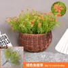 Flores Artificiais Pequenas de Milão, Flores de Plástico, Coberturas para Cantos de Mesa, Enfeites de Plantas Verdes em Vasos, Flores para Cercas, Flores Artificiais de Eucalipto