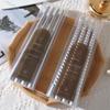 Velas Coloridas Longas Estilo Europeu Galvanizadas 30cm para Uso Doméstico Sem Fumaça Sem Odor Jantar à Luz de Velas Castiçal Velas Cônicas Pacote com 4