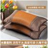Almohada de Trigo Sarraceno para Verano, Núcleo de Almohada de Ratán Hielo para Verano, Almohada de Protección Cervical para Adultos, Almohada de Bambú para Ayudar a Dormir, Almohada Dura de Grano Entero Flor