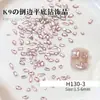K9 Borda Invertida Fundo Plano Nail Art Diamante Misturado Flash Mini tamanho pequeno Luz Luxo Alto Produto Huazi Corte Unha Decoração de Diamante