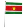 Bandeira de acenar com a mão haste de bandeira de plástico poliéster impressão dupla face vendas diretas da fábrica pode amostra