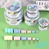 Papelería de Oficina Clips de Cola Larga, Clips para Carpeta, Clips para Exámenes, Clips para Documentos, Clips para Recibos 1-6 # Clips para Libros Grandes y Pequeños, Portatickets de Colores