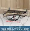 Estante de almacenamiento de gabinete de acero inoxidable, estante para tapas de ollas de cocina, estante de almacenamiento sin taladro para tablas de cortar, estante de almacenamiento colgante sin clavos
