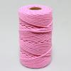 Corda de algodão de 3 mm, fio de algodão, cerca de 50 jardas/rolo, atacado de fábrica, pacote de tapeçaria, faça você mesmo, material tecido à mão, corda