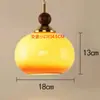 Lámpara colgante de cristal para pasillo, pasillo, mesita de noche, estilo crema, base de rosca E27, accesorios de pantalla compatibles