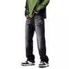 Marca de Moda de Comercio Exterior Estadounidense Jeans Blancos con Salpicaduras de Tinta Pintados a Mano para Hombre Primavera y Otoño Holgados Pierna Recta Pierna Ancha Pantalones Casuales de Algodón para Hombre