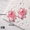 Oso de dibujos animados que brilla en la oscuridad, resina, materiales de manualidades DIY, pegamento en crema, accesorios para el cabello para niños, parches pequeños de resina