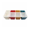 Caja de almacenamiento de semillas de melón de doble capa para el hogar, cuadrada, con drenaje, para plato de fruta, dulces, refrigerios y fruta seca