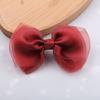 Horquilla de princesa coreana para niña, dulce y grande, con lazo de hilo perlado, elegante pinza superior para niña, accesorio para la cabeza DIY