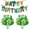 Decorações de Festa Tema Dinossauro Animal Desenho Animado Conjunto de Balões de Látex Dinossauro Faixa de Letras de Aniversário