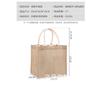 En stock lonchera bolsa de lino Muji lino vintage almacenamiento bolsa de yute compras regalo bolsa de lino portátil
