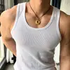 Camiseta de Tirantes Deportiva de Entrenamiento Resistente de Estilo Americano, Ajustada, para Hombre, sin Mangas, Verano, para Realzar Músculos