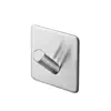 Gancho de pared simple de acero inoxidable 304, pasta sin perforación, gancho para cocina, baño, bata, abrigo