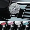 Capa Protetora do Anel de Partida por Chave Única com Strass para Carro, Modificação de Interior de Carro, Tampa Decorativa Adesiva para Interruptor de Ignição de Carro
