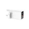 Adaptador de carga rápida transfronterizo de 45 W GaN con pantalla digital, estándar europeo y americano, adecuado para cargadores de teléfono Apple