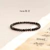 Pulsera de Obsidiana Plateada Natural Obsidiana Pulsera de Cuentas Femenina Cuentas de Buda Pulsera Masculina Cuentas Retro Cuentas Regalo Año Nativo