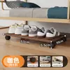 Zapatero Móvil Debajo de la Cama con Ruedas, Bandeja para Zapatos Hueca Transpirable, Estante de Almacenamiento Debajo de la Cama para Dormitorio para Tenis y Pantuflas