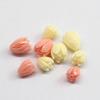 Gel en polvo Tulipán cuentas pasador para el pelo accesorios para el cabello concha en polvo marfil aretes de flor pequeña colgante estilo nacional