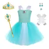 Vestido de Princesa Hada Traje de Blancanieves Vestido de Pastel Tutú para Niñas Enviar Corona Vestido de Escenario