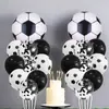 11 Piezas Traje de Fútbol Digital Verde Globo de Película de Aluminio Tema Copa del Mundo Fiesta de Cumpleaños Decoración de Diseño Globo