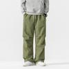 Marca de Moda UNDREST Pantalones Casuales de Pierna Ancha para Hombre Pantalones Holgados de Invierno con Forro Polar Gruesos Pantalones de Paracaidista CK29