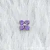 Aretes de Titanio F136 Color Nuevo Trébol Rosca Interna de Titanio G23 Circonita Joyería para Perforación de Labio Lengua Cabeza