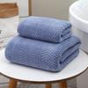 Toalla de baño de punto de urdimbre de vellón coral con orejas de trigo, gruesa, transfronteriza, suave, absorbente, juego de regalo para adultos, venta al por mayor