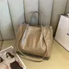 Piel de Vaca de Primera Capa Curtida Vegetal Bolso Tote de Gran Capacidad Bolso de Hombro Cuero Genuino de Alta Calidad Estilo Coreano Retro Bolso para Mujer Bolso de Compras