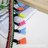 En Stock Cepillos de Escoba Coloridos de Poliéster Multicolor, Borlas Clásicas de Cinta, Ribete de Encaje, Accesorios para Ropa, Adornos Decorativos
