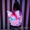 Mochila Iluminada por LED Asa de Borboleta Mágica Bolsa Mochila Colorida Mochila Atmosfera de Bar Festa de Performance